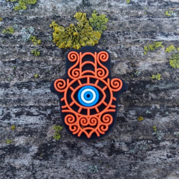 Lot/Set Croc Charms/Jibbitz Hamsa Hand, Evil Eye, Yin Yang Bundle BRAND NEW - Picture 7 of 10